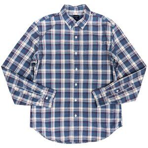 Men's J. CREW‎ Heathered Cotton Button Down Shirt #47166- Size M
